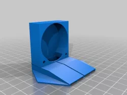 E3D dual front mount part cooling duct