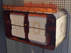 Electrophant's split-flap weather display