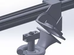 Fan duct nozzle with support - v2 - 3DRag/K8200