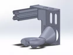 Fan duct with support - v1 - 3DRAG/K8200