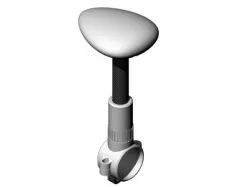 Folding Aerodynamic 3DR GPS Stalk