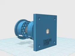 FrankenForge! - 52mm Spool Holder for FlashForge Creator Pro & Clones