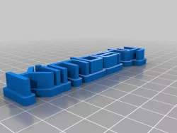 Kimberly 3D name plate