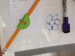 Magnet holder for a pencil