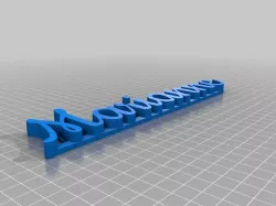 Marianne 3D name plate