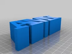 My Customized 3 Letters in a Row