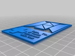 My Customized Cross puzzle  - business card format