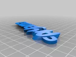 My Customized iamburny's  Text - Name Keyring / Keyfob