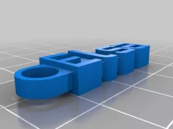 My Customized Message Keychain