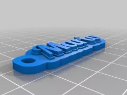 My Customized Multiline Tag or Keychain