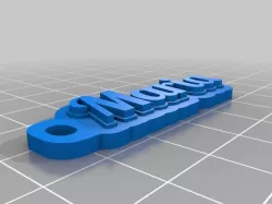 My Customized Multiline Tag or Keychain