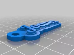 My Customized Multiline Tag or Keychain