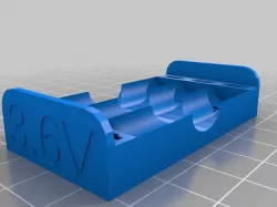 My Customized Parametric Battery Holder (AAA*3  Pin)