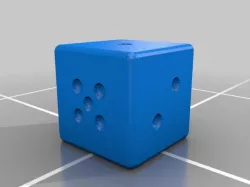 My Customized Rounded cube w/ text and pips