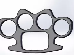 Plastic Knuckles 4.5" L .5" T