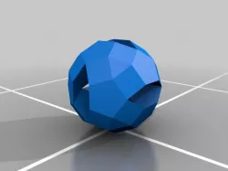 Rhomicosidodecahedron with Tunnels
