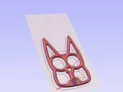 Self Defense Cat Knuckles Key Chain
