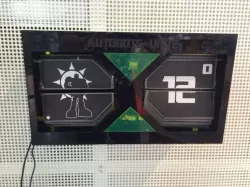 Split-flap weather station