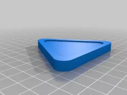Triangular air hockey puck