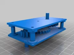 Two stage gearbox, 7.7:1 ratio (parameterized)
