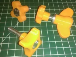 Various hand knops for hex bolts and nuts - metric M4 M5 M6 M7 M8