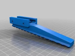 Angled picatinny rail