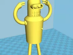 Bender from Futurama Keychain
