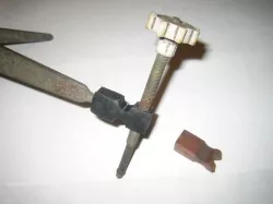 Citroen DS headlight adjustment block