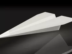 Cool Paper Plane - desktop business card holder