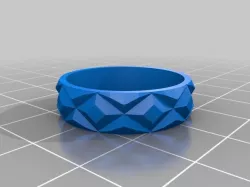 Diamond Shape Spinner Ring