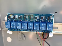 DIN Rail clips for 8ch relay board