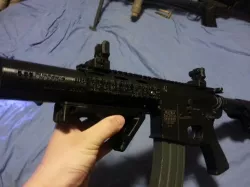 Elite force m4 quadrail with paired suppressor