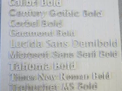 Font Demonstrator