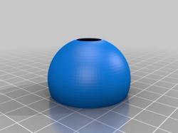 hallow half sphere with bottom hole 3d models 【 STLFinder