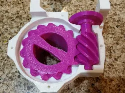InMoov bicep rotGear/rotWorm replacement (lower ratio) *experimental*