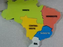 Map of Brazil - Regiões do Brasil