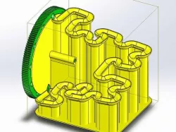 Marble Run based on Hilbert Curve