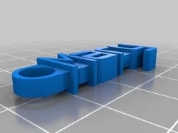 My Customized Message Keychain