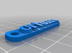 My Customized Multiline Tag or Keychain
