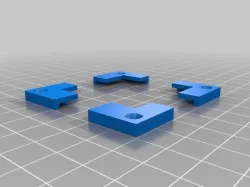 Prusa i3 glass plate holder