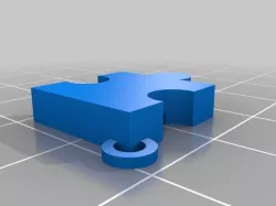 Puzzle piece keyrings