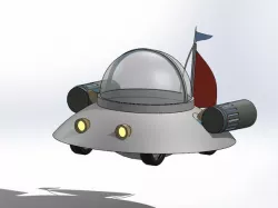 Rick and Morty Flyin' Vehicle
