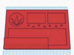 STL file WEED TRAY GRINDERKING WEED TRAY 180X130X20 MM. ROLLING TRAY.  EASY PRINT PRINTING WITHOUT SUPPORTS READY TO PRINT・3D print object to  download・Cults