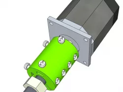 Shaft coupler from quarter inch (1/4") to 14mm