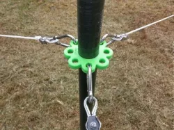 Support "UFO"-Ring for fiberglass poles / portable antenna tower