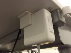 Table-top mount for MacBook Charger