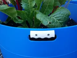 55 gallon drum (plastic) planter handle