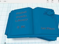 5K Trophy - Pile of Books