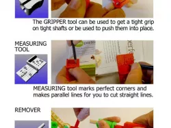 A 3 piece tool set for MakerStudio engineering construction sets