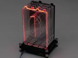 Acrylic RGB Retro Nixie Digit; Acrylic laser cut, WS2812 Strip